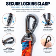 Tropical Bloom 360 degree rotating clasp close-up