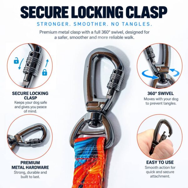 Tropical Bloom 360 degree rotating clasp close-up