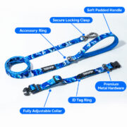 Ocean Waves Collar & Lead Set - Image 3