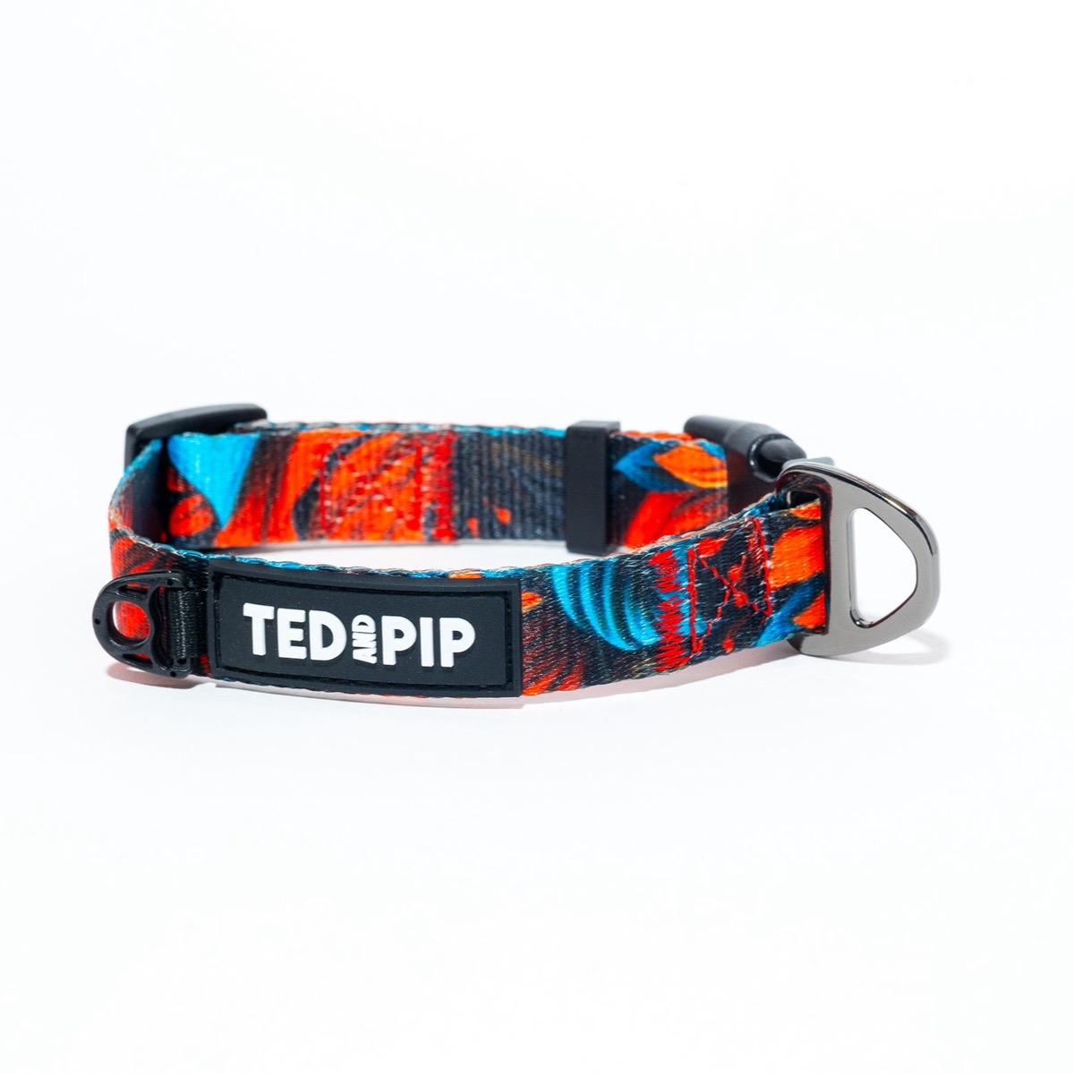 Tropical Bloom Collar Tropical Bloom matching dog collar and lead set in red floral print